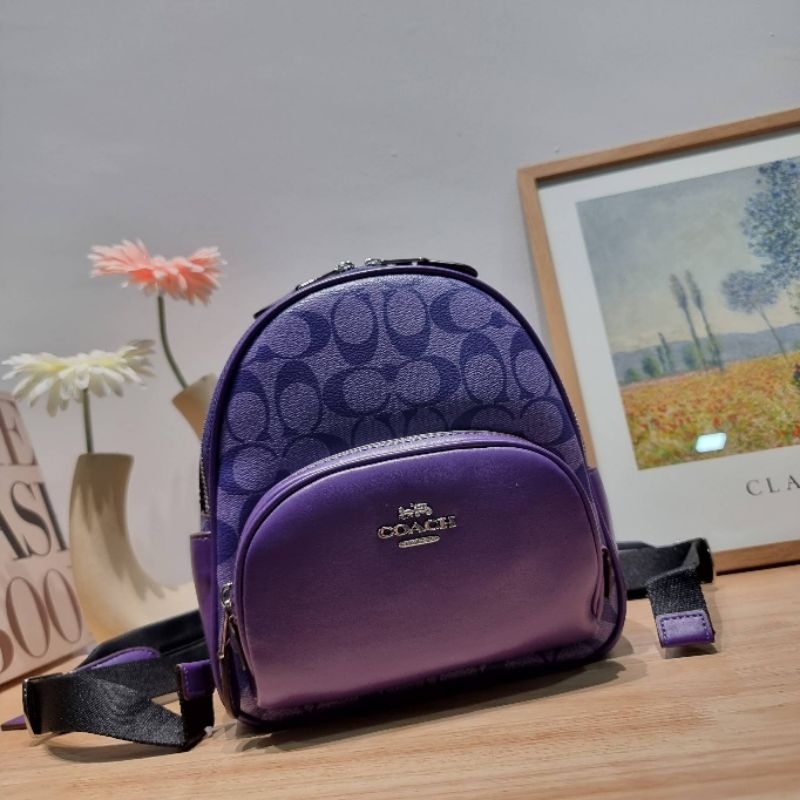 COACH MINI COURT BACKPACK IN SIGNATURE CANVAS Shopee Thailand