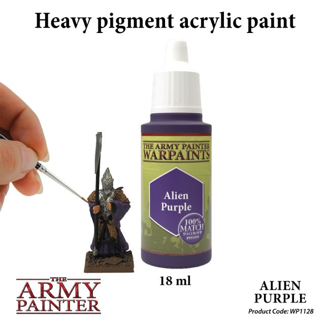 มีของพร้อมส่ง-army-painter-alien-purple-ap-wp1128-สีทาโมเดล-สีอะคริลิค-สูตรน้ำ-water-based-acrylic-รุ่นใหม่