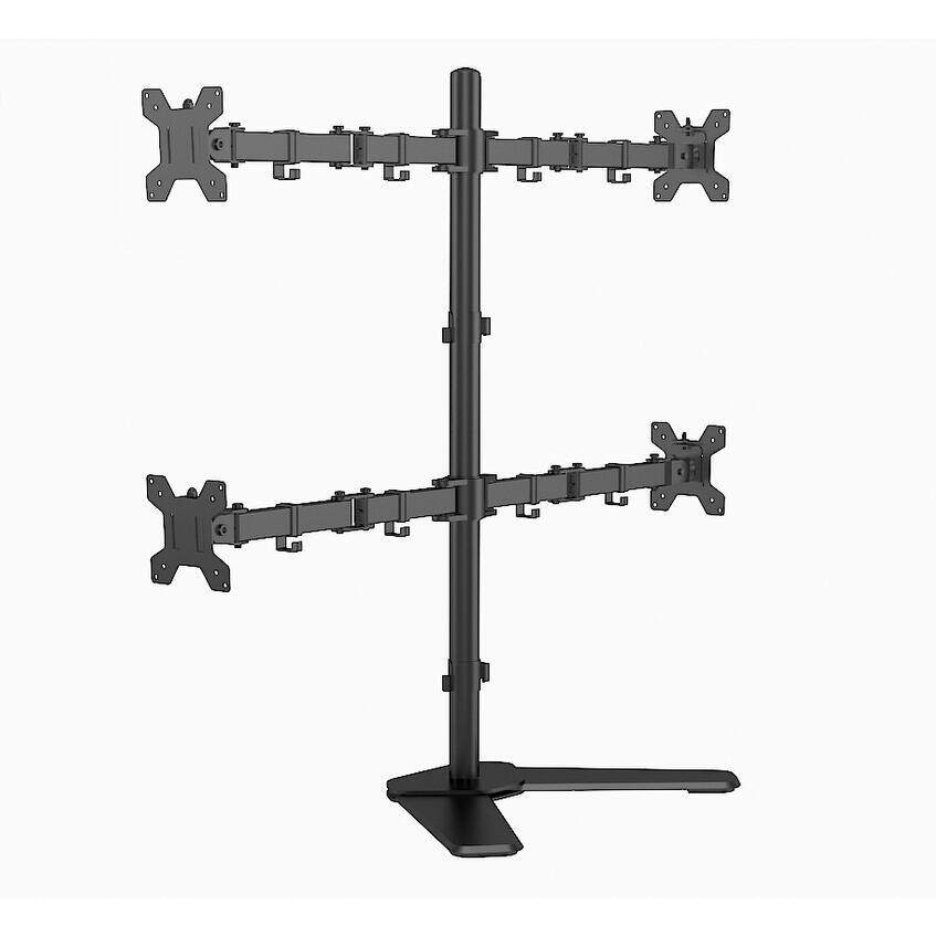 ขาตั้งจอมอนิเตอร์-4-จอ-ขาตั้งจอคอม-ขาตั้งจอ-22-35นิ้ว-เลื่อนระดับขึ้น-ลง-หันซ้าย-ขวา-และยืด-หดได้