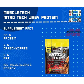 ภาพหน้าปกสินค้าMuscletech- Nitro Tech 10lb Milk Chocolate พร้อมส่ง!! ที่เกี่ยวข้อง