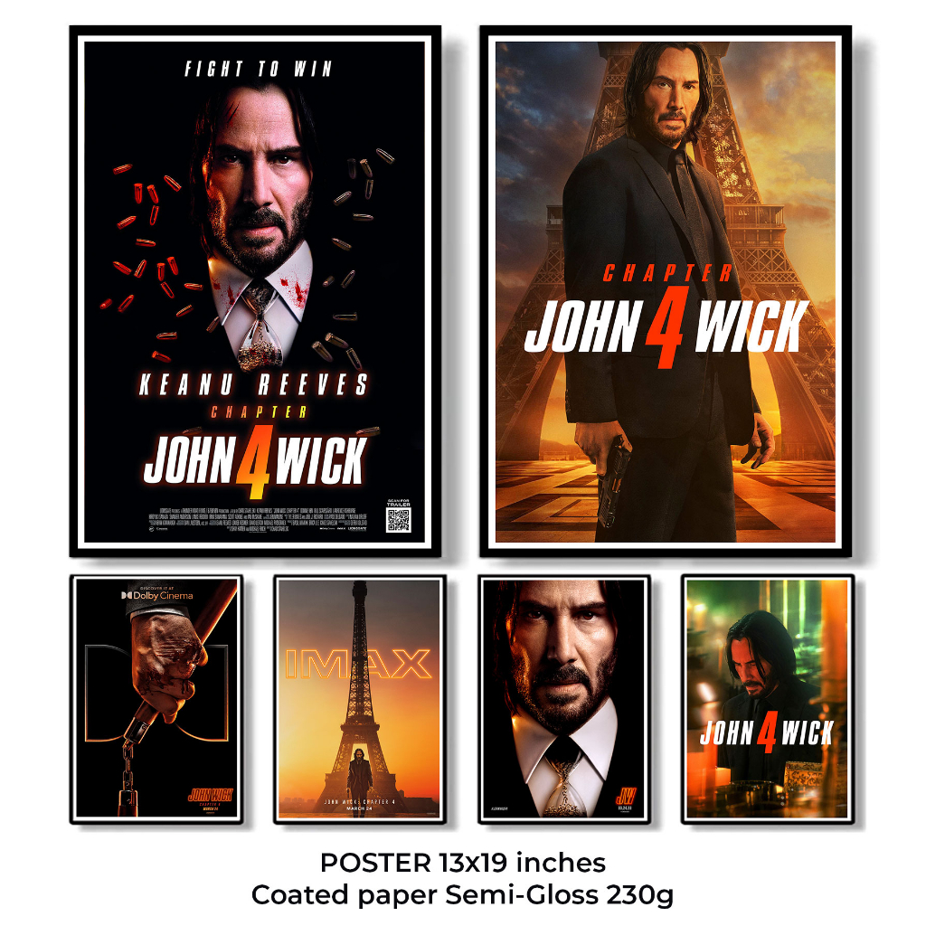 John Wick : Chapter 4 Posters โปสเตอร์ภาพยนตร์ จอห์น วิค แรงกว่านรก 4 ...