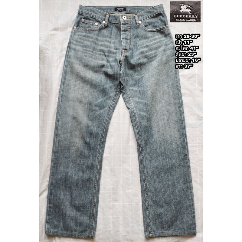 burberry-vintage-jeans-เบอร์เบอรี่ยีนส์แต่งเฟด-ไซส์-29-30-วินเทจของแท้-สภาพแต่งเฟด-เซอร์ๆสภาพดี-unisex