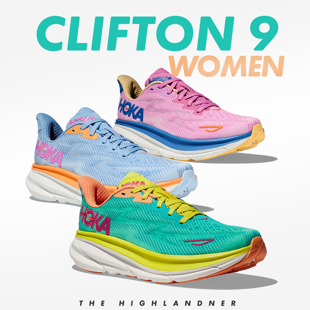 ราคาและรีวิวHOKA CLIFTON 9 WIDE WOMEN  รองเท้าวิ่งผู้หญิง