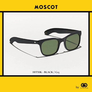 MOSCOT แว่นกันแดด มอสคอต รุ่น HITSIK สีกรอบ BLACK สีเลนส์ G15 ไซซ์ 51 ของแท้ มีประกัน