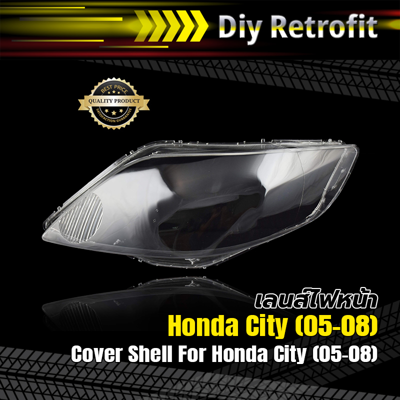 cover-shell-for-honda-city-05-08-เลนส์ไฟหน้าสำหรับ-honda-city-05-08