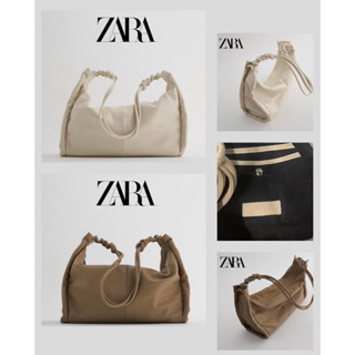 New  𒀭👜 Zara Tote Bag #แท้ กระเป๋าสะพาย กระเป๋าแฟชั่น