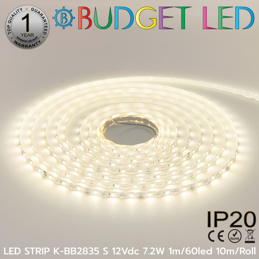 led-strip-k-bb2835-s-60-4000k-dc-12v-7-2w-1m-60led-1m-ip20-ไฟเส้น-zig-zag-ยี่ห้อ-budget-led-10m-roll-ราคา-10เมตร