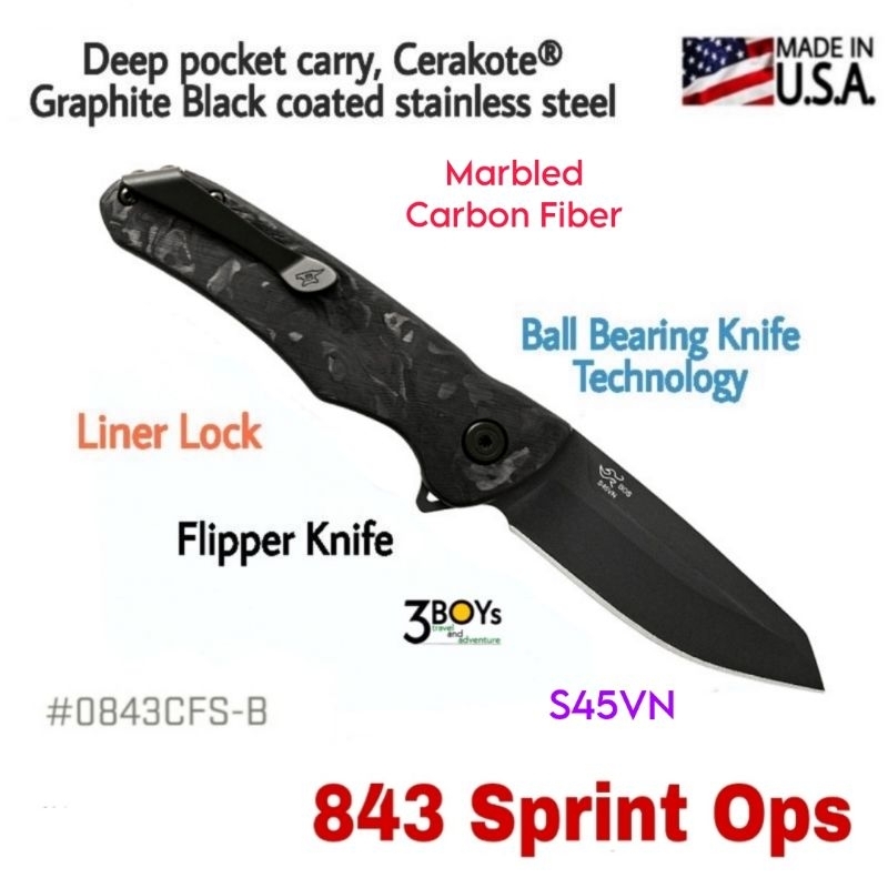 มีด-buck-รุ่น-843-sprint-ops-knife-ด้าม-marbled-carbon-fiber-ใบมีดแบบtanto-เหล็ก-s45vn-สวยงาม-น่าสะสม-ผลิต-อเมริกา