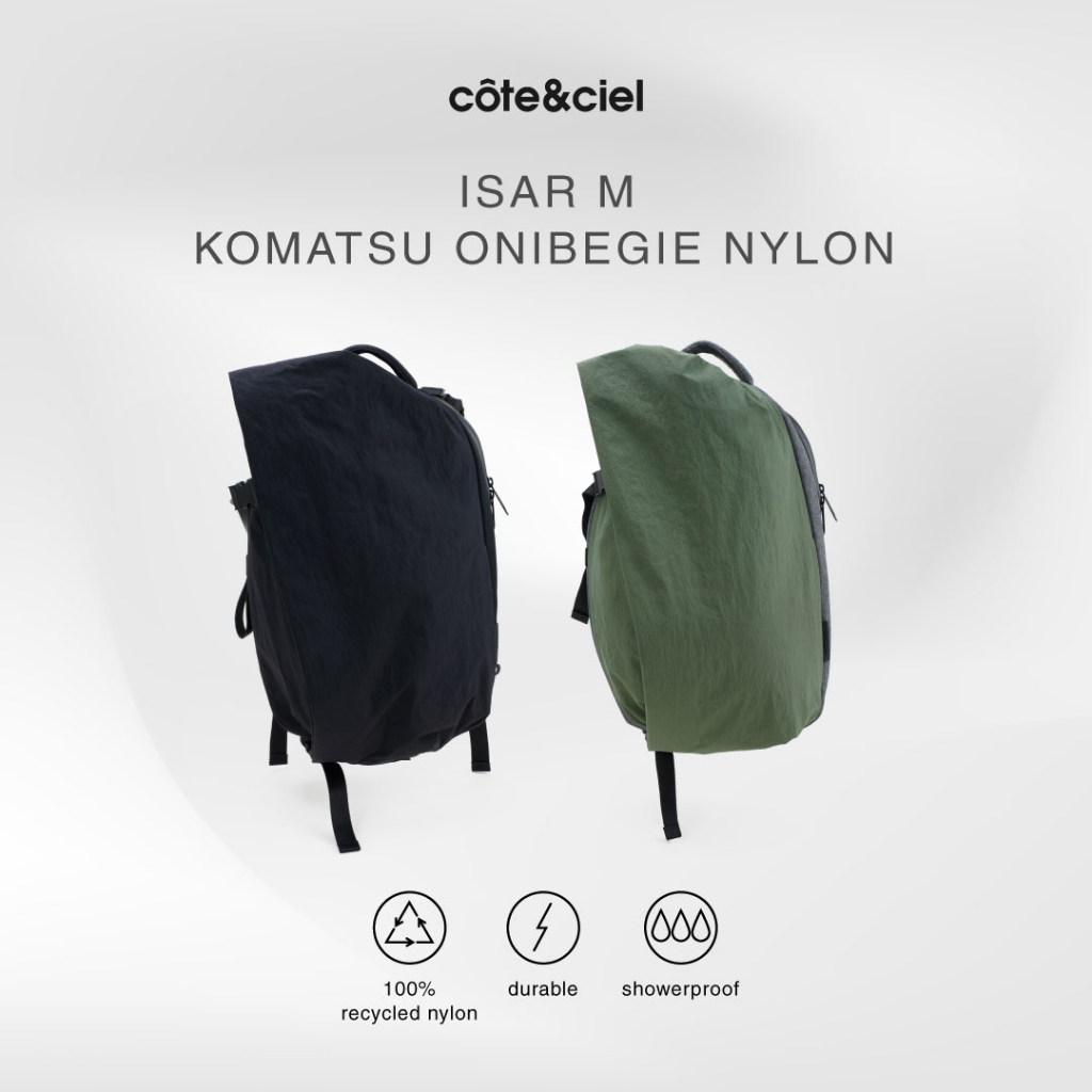 COTE & CIEL รุ่น Backpacks Isar M Komatsu Onibegie Nylon | Shopee
