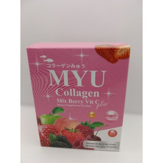 MYU Collagan Mix Berry Vit C Plas มายยู คอลลาเจน มิกซ์เบอร์รี่ วิตซี พลัส(บรรจุ10ซอง)