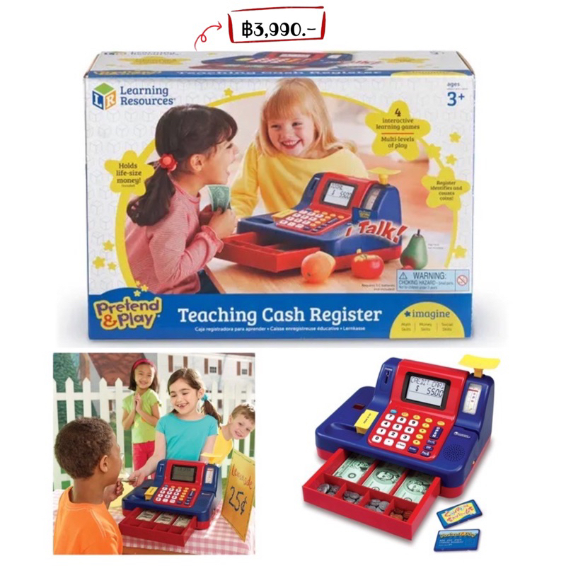 Learning Resources Pretend & Play Teaching Cash Register Shopee Thailand