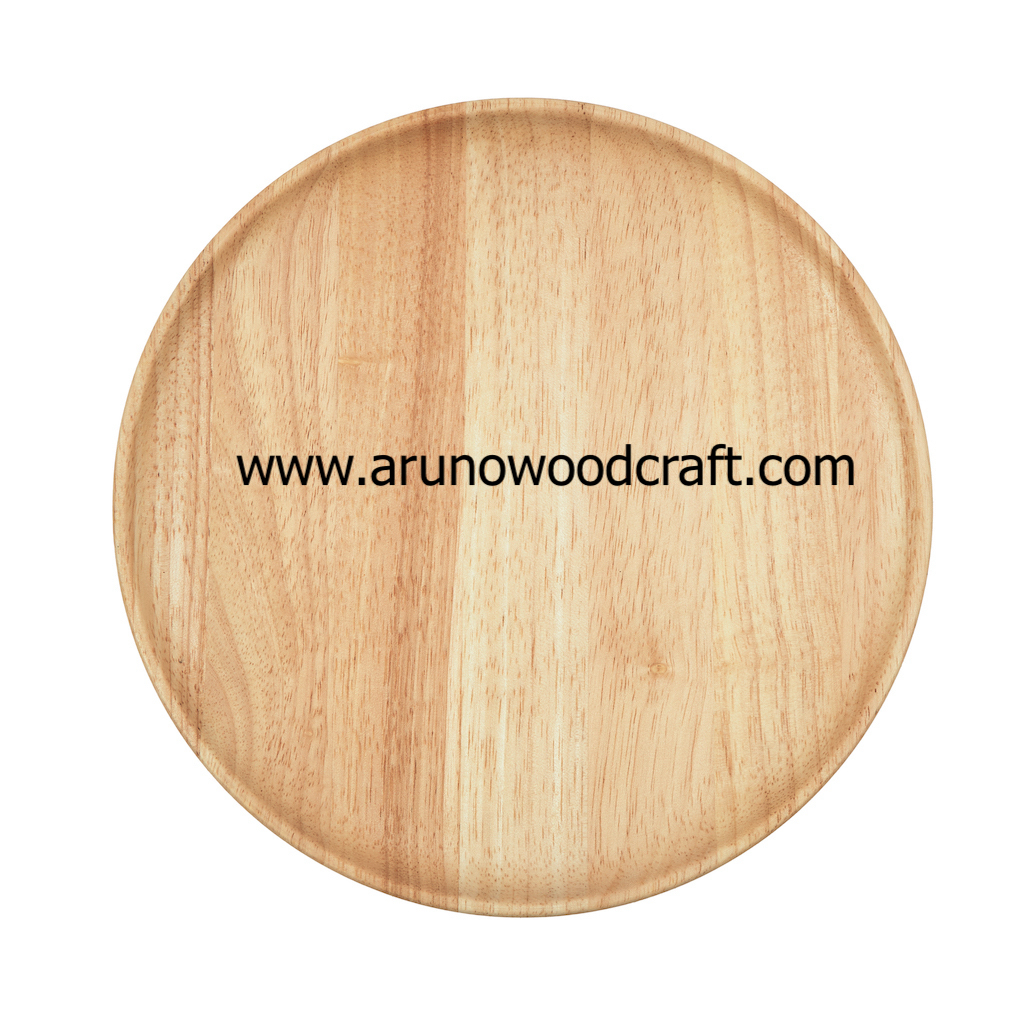 จานกลมไม้ยางพารา-l-rubber-wood-round-plate