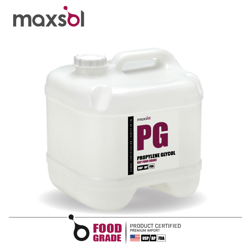 [Maxsol] PG Propylene Glycol 99.9% USP/BP Grade (Import) : โพรพิลีน ไกล ...