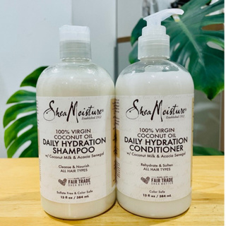 Shea Moisture 100% VIRGIN COCONUT OIL DAILY HYDRATION SHAMPOO, Conditioner