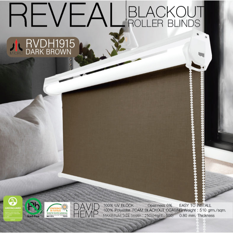 rvdh1915-ม่านม้วน-สีน้ำตาลเข้ม-dark-brown-ผ้า-blackout-เคลือบโฟมกันแสงและความร้อน-100