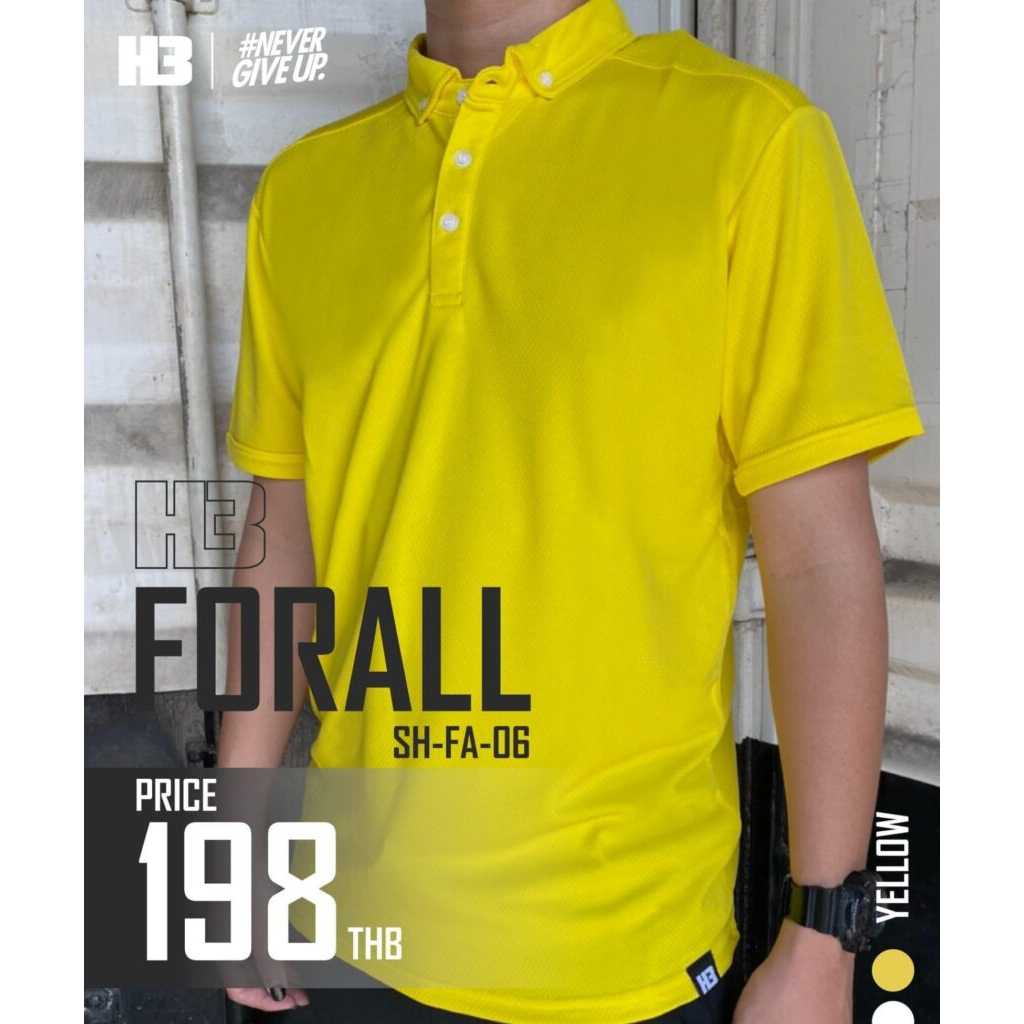 เสื้อโปโลสปอร์ต-เสื้อโปโลกีฬา-เสื้อโปโลเอชทรี-h3-sport-รุ่น-sh-fa-01-ของแท้100