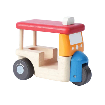 ของเล่นไม้-plantoys-ของเล่นเสริมพัฒนาการ-รถตุ๊กตุ๊ก-thailand-tuk-tuk-1ปี