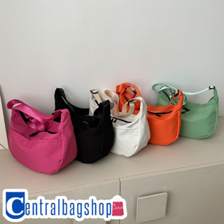 centralbagshop(C1855) กระเป๋าผ้าไนล่อนสะพายข้าง ข้างหน้ามี2ช่องใส่ของ มี 3 สี