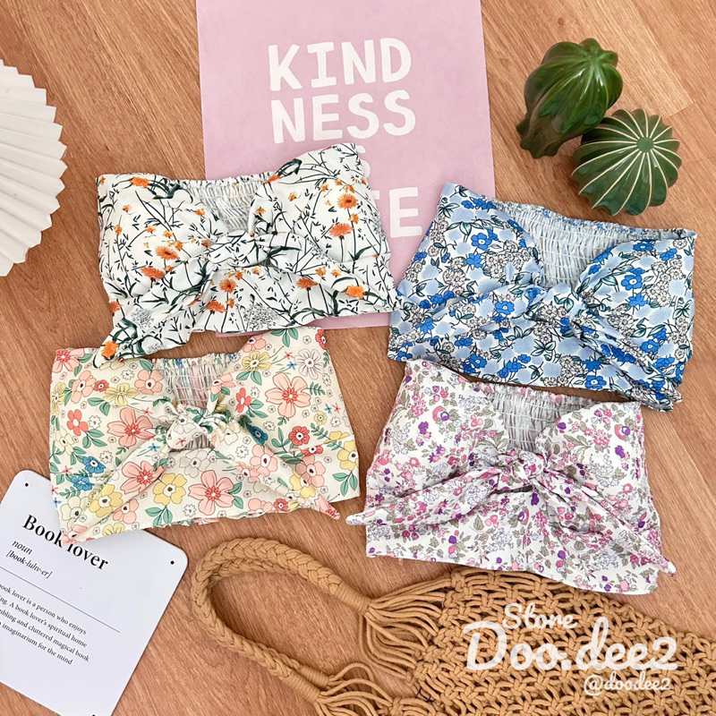 doodee2-เกาะอก-แต่งโบว์กระต่ายด้านหน้า-เสริมฟองน้ำ