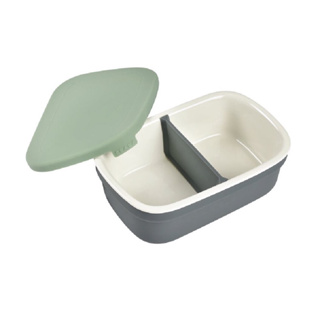 BEABA กล่องอาหารเซรามิก Ceramic Lunch Box - Frosty Green / Charcoal