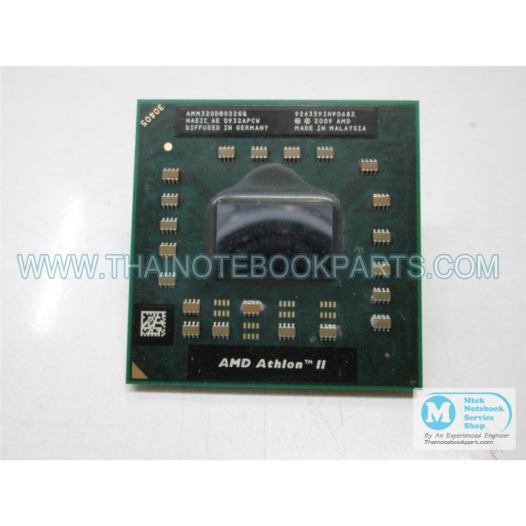 ซีพียู CPU AMD Athlon II Dual-Core Mobile M320 ความเร็ว 2.1GHz, L2 ...