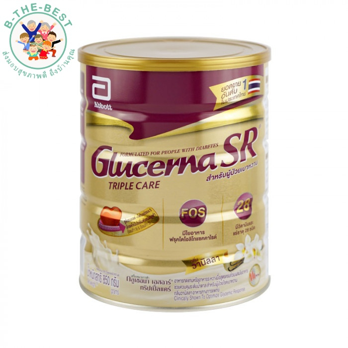 ภาพหน้าปกสินค้าGLUCERNA กลูเซอนา เอสอาร์ ทริปเปิ้ลแคร์ 850 กรัม GLUCERNA SR TRIPLECARE POWDER 850 G 07521 (รุ่นใหม่) จากร้าน b_the_best บน Shopee