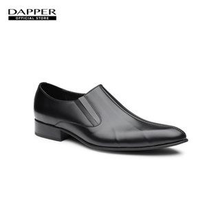 สินค้า DAPPER รองเท้าหนังทำงาน แบบสวม Structure Loafers สีดำ (HBKB1/622LB6)