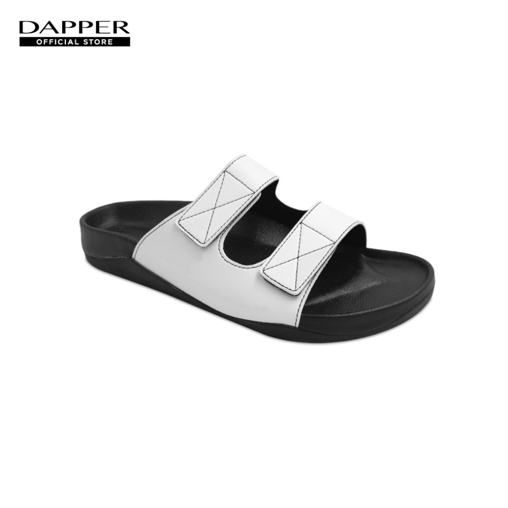 dapper-รองเท้าแตะ-crossflex-double-strap-สีขาว-hskw1-1647sl