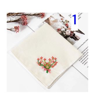 ภาพขนาดย่อของภาพหน้าปกสินค้าชุดปักผ้าเช็ดหน้า Napkin DIY Embroidery Kit พร้อมส่ง จากกทม. จากร้าน nijsiriwan บน Shopee