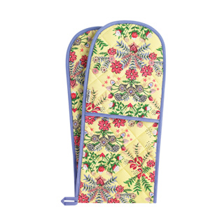 Cath Kidston Double Oven Glove Showstopper Yellow