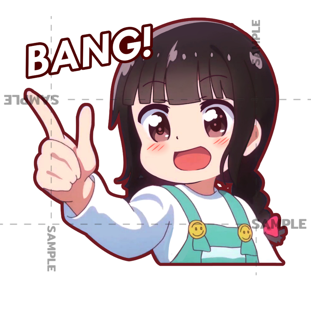 Anime สติกเกอร์ Bang meme 2 แผ่น อนิเมะมีม สติกเกอร์ Anime Stickers ...