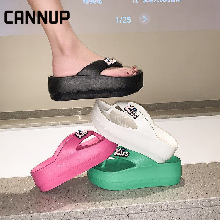 ภาพหน้าปกสินค้าCANNUP รองเท้าแตะ รองเท้าบาจา รองเท้าส้นเตารีด รองเท้าเกาหลี B29G05A