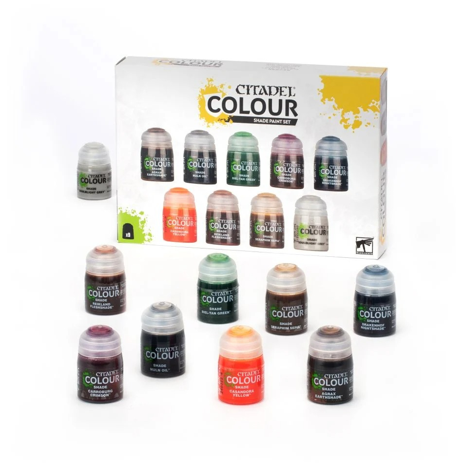 [GW พร้อมส่ง] CITADEL:CITADEL COLOUR: SHADE PAINT SET สีทาโมเดล สี ...
