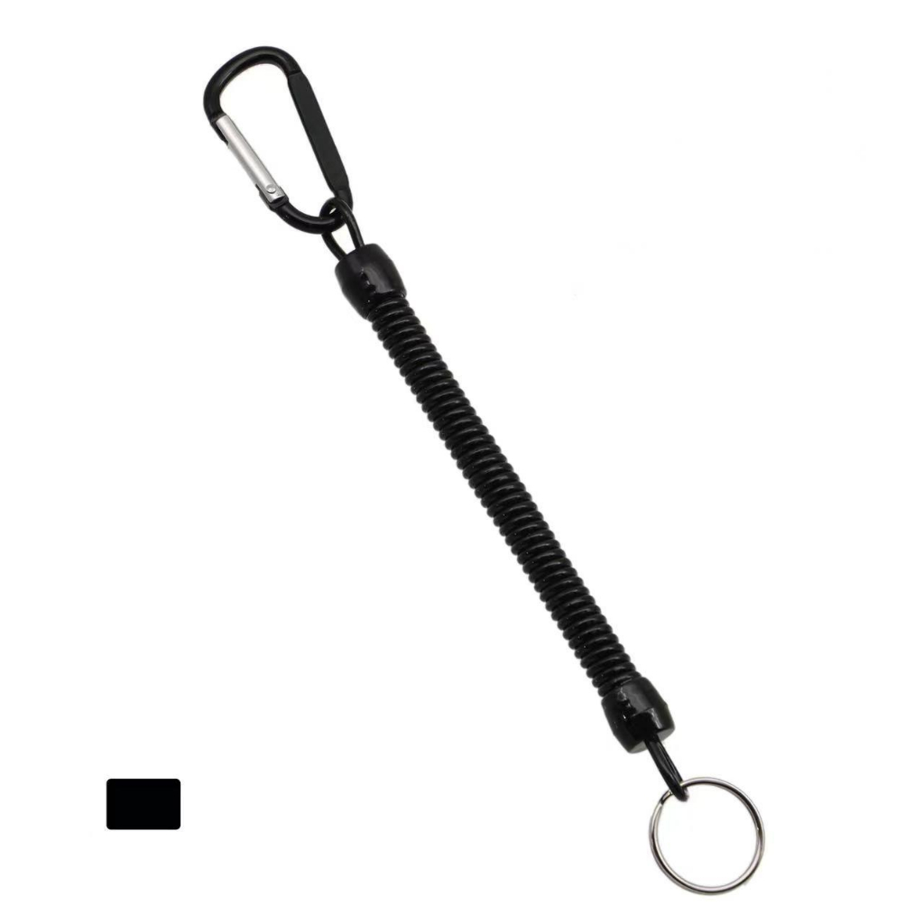 พวงกุญแจกันหาย Fishing Lanyard Spring Coil Keychain พวงกุญแจยืดได้ ตัว ...