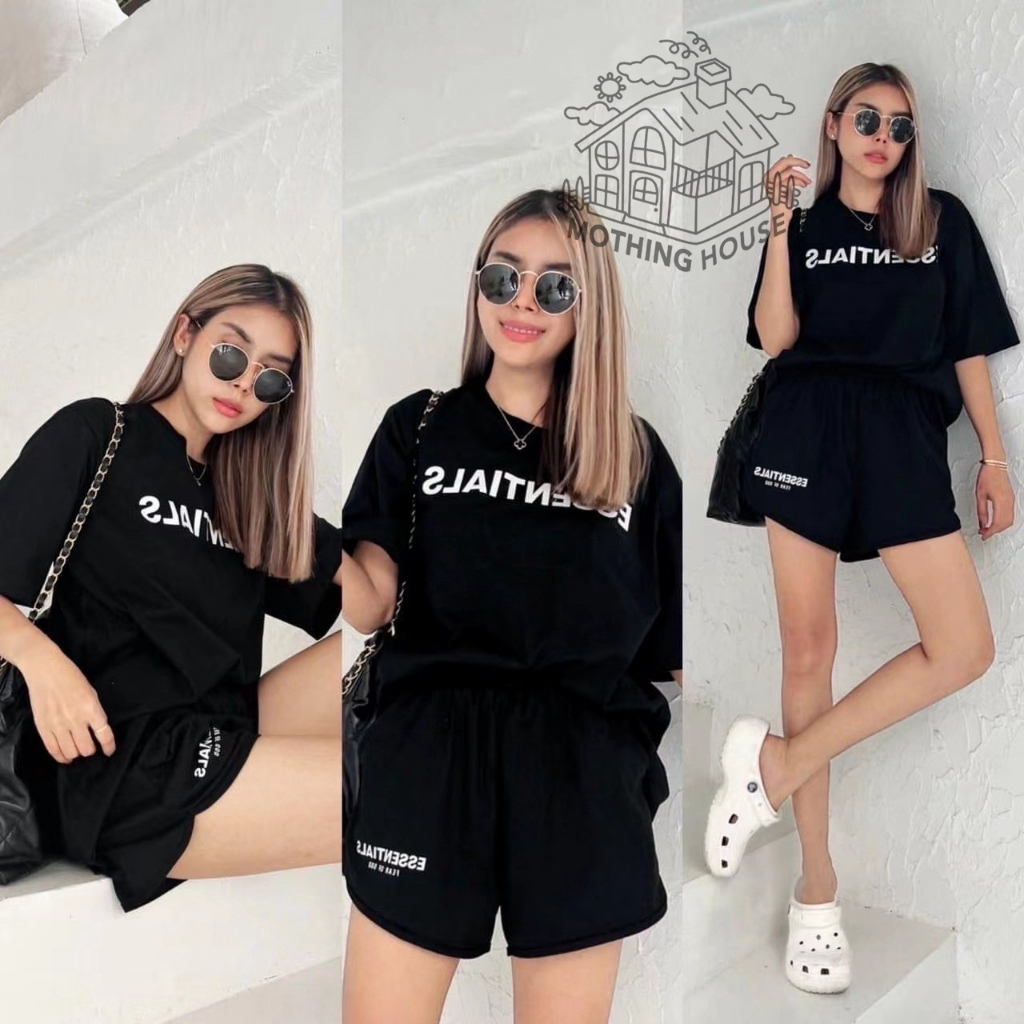 ชุดเชทผู้หญิง งานมาใหม่ เสื้อ+กางเกง งานน่ารัก YF4229 | Shopee Thailand