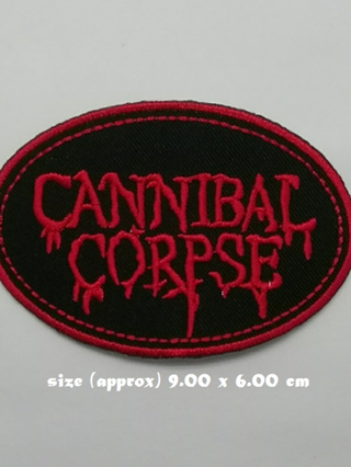 ตัวรีดติดเสื้อ งานปัก ตกแต่งเสื้อผ้า แจ๊คเก็ต Cannibal Corpse Embroidered Iron on Patch  DIY
