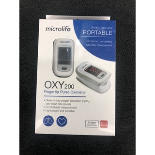 เครื่องวัดออกซิเจนปลายนิ้ว Microlife รุ่น OXY200 สามารถวัดค่า ความอิ่มตัวของออกซิเจนและอัตราการเต้นของหัวใจได้