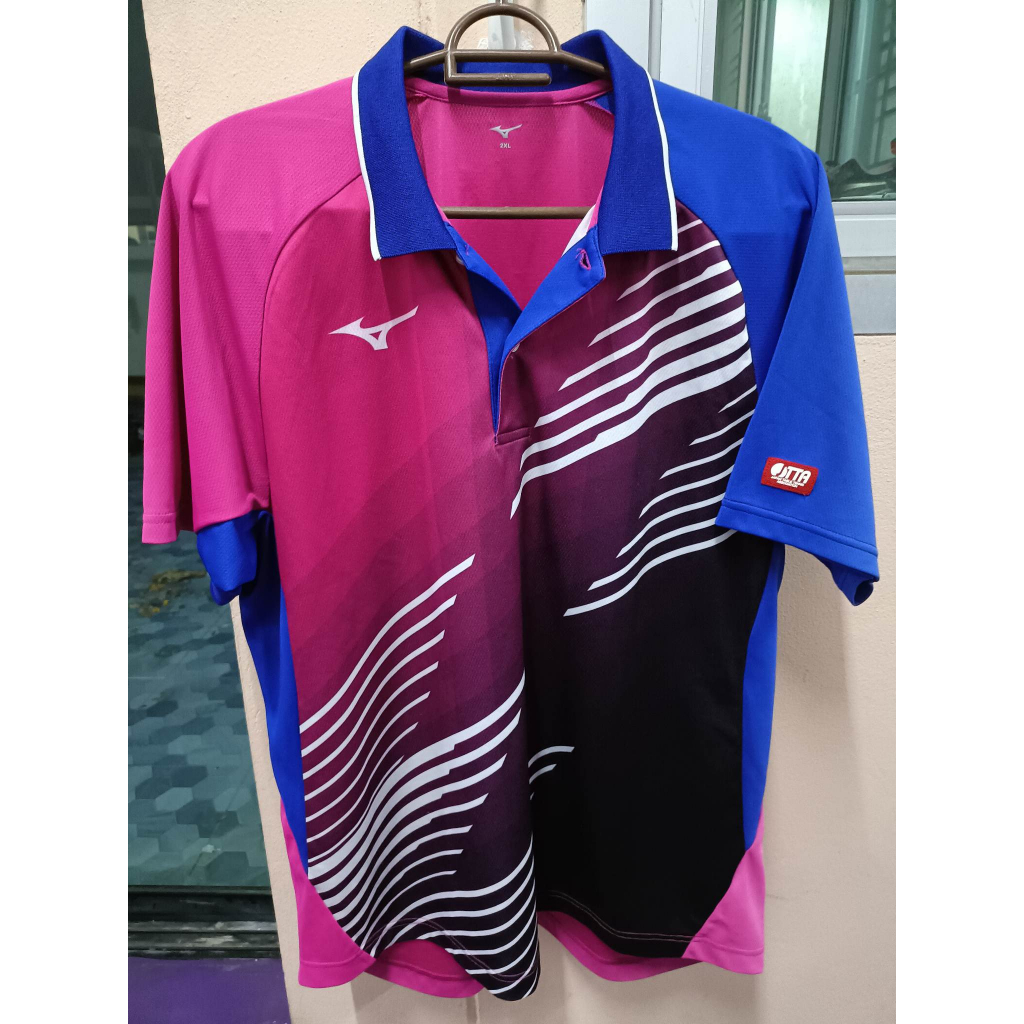 เสื้อปิงปองมือ-2-สภาพดี-mizuno-ของแท้-size-2xl