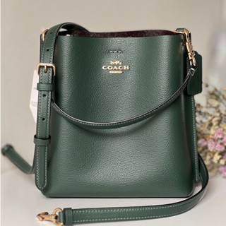 💚แท้💯 พร้อมส่ง💚Coach CA177 Mollie Bucket Bag 22