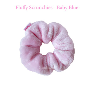 Baby Pink (ไซส์ 14 cm.) Fluffy Scrunchie ยางรัดผม ขนสั้นนุ่มนิ่ม ยางรัดผมโดนัท สไตส์เกาหลี