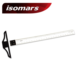ISOMARS ไม้ทีพลาสติก 24"x60cm (T-Square Detachable Plastic)
