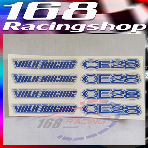 VOLK RACING CE28 สติกเกอร์ติดล้อ สะท้อนแสง มี 2 สีให้เลือก | Shopee ...