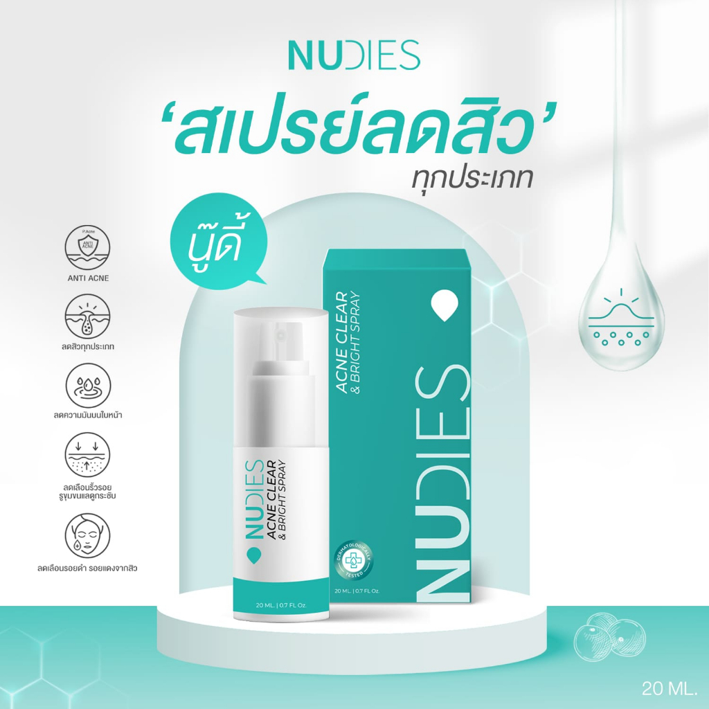 nudies-นู๊ดี้-สเปรย์ลดสิว-ลดสิวได้ทุกประเภท