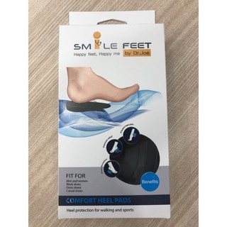 แผ่นรองส้นเท้า SMILE FEET สำหรับใส่เดินปกติและในวันออกกำลังกาย สามารถใช้ได้ทั้งผู้ชาย/ผู้หญิง ช่วยลดแรงกระแทก ลดปวดส้น