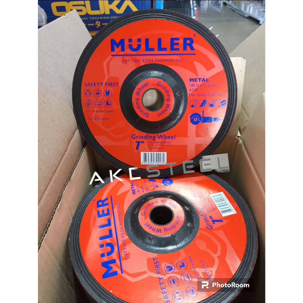 ถูกสุด-ใบเจียร์-7-นิ้ว-muller-180x6x22m-หินเจียร์-7-นิ้ว