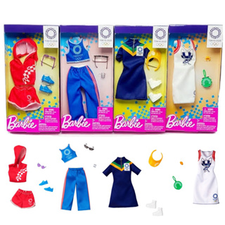 เสื้อผ้าตุ๊กตาบาร์บี้ รุ่น Tokyo olympic 2020 Clothing แบบต่างๆ มี 4 แบบให้เลือก