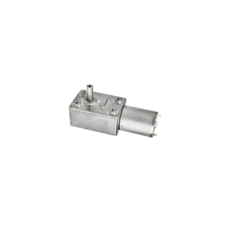 มอเตอร์วอร์มเกียร์ ดีซี DC Worm Gear Motor 370 DC12V 150RPM Shaft 6mm