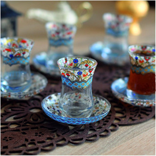 (พร้อมส่ง) Turkish tea glass - แก้วชาตุรกี