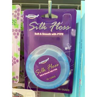 ไหมขัดฟัน Dr.phillips รุ่น silk soft เส้นไหมขัดฟัน PTFE เหนียวนุ่มและลื่น ช่วยให้สามารถขยับเส้นไหมระหว่างซอกฟันได้ง่าย