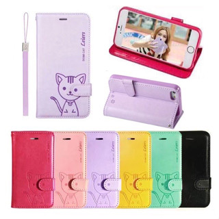 DOMICAT เคสฝาพับหนัง SAMSUNG A03/A13 5G/A03S/A52S/A14 5G A32 4G/A54 5G/A34 สินค้าพร้อมส่งจากไทย เคสเปิดปิดแมว